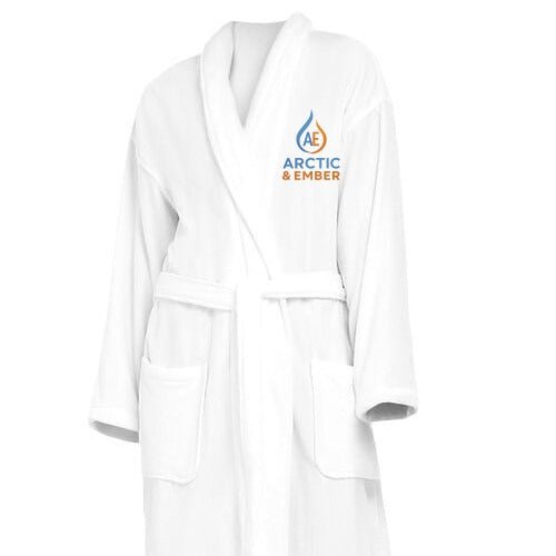 Luxury Turkish Cotton Robe - Arctic n EmberLuxury Turkish Cotton RobeArctic n Ember